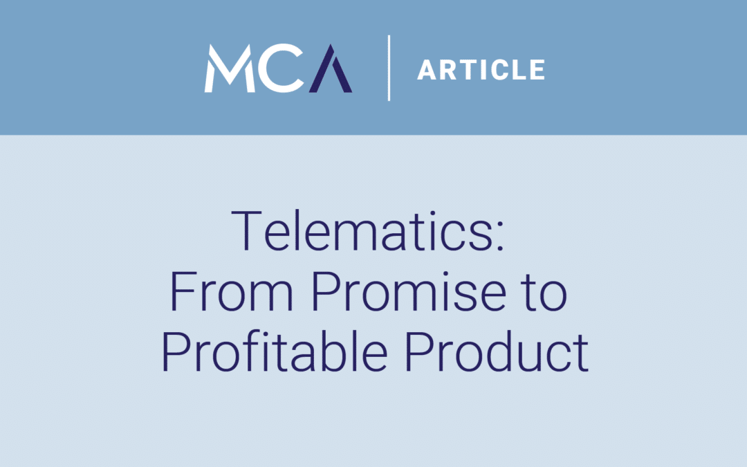 Telematics: From Promise to Profitable Product