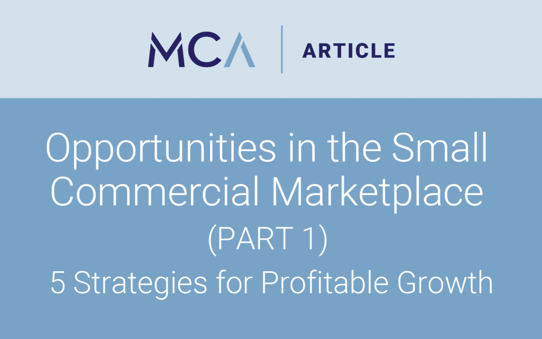 Opportunities Abound in the Small Commercial Marketplace (Part 1) – 5 Strategies for Profitable Growth