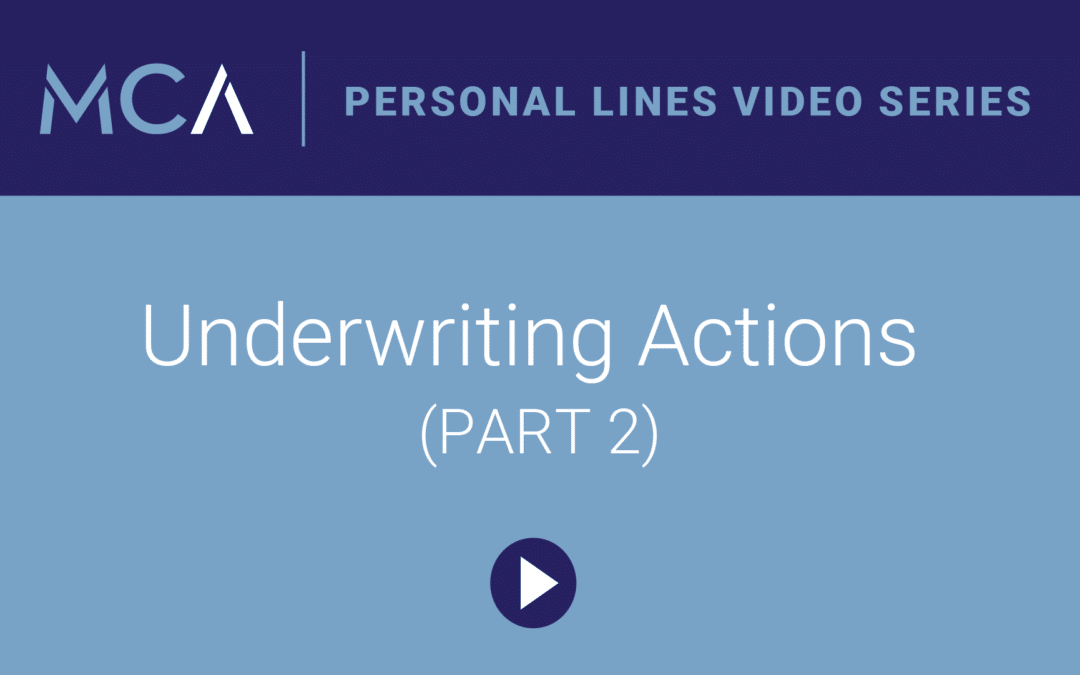 MCA Video: Non-rate Actions [Part 2]